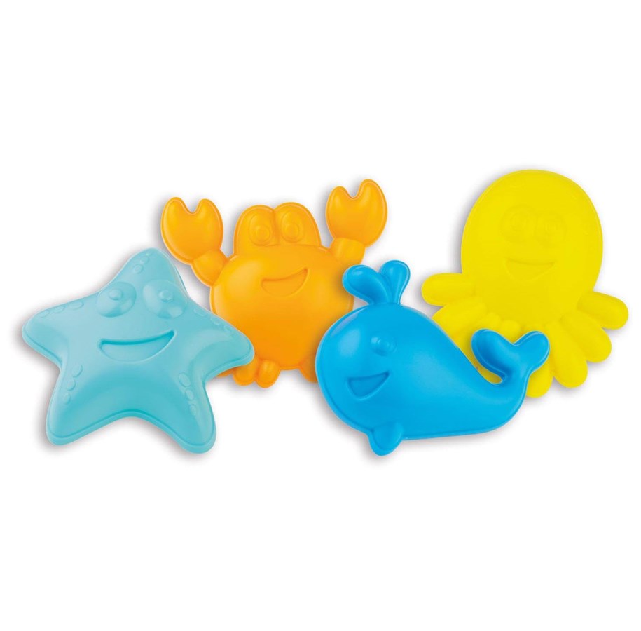 Udendørsleg - Androni Sand mold set Underwater world 4 pieces. - 3609-FISH