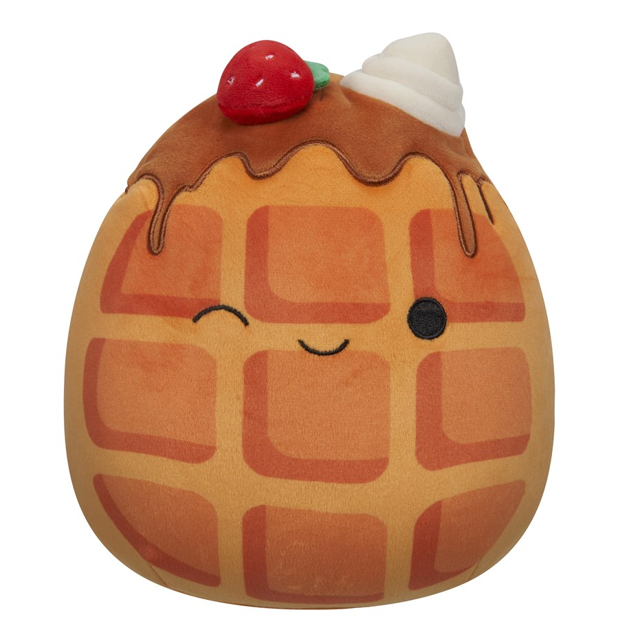 Dukke, bamse og udstyr - Squishmallows Weaver - Waffle W/Strawberry and Whipped Cream - 0196566411210