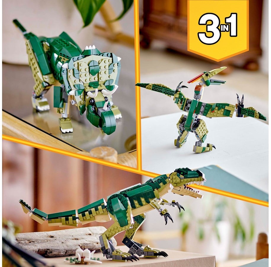 LEGO 31151 Creator Expert 3-in-1 T-Rex, Triceratops, Pterodactyl Building Set