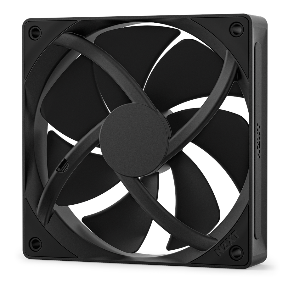 Kabinet Køler - NZXT F120P V2 - Static Pressure - Kabinet køler - 120mm - Sort - 30 dBA - RF-P12SF-B2