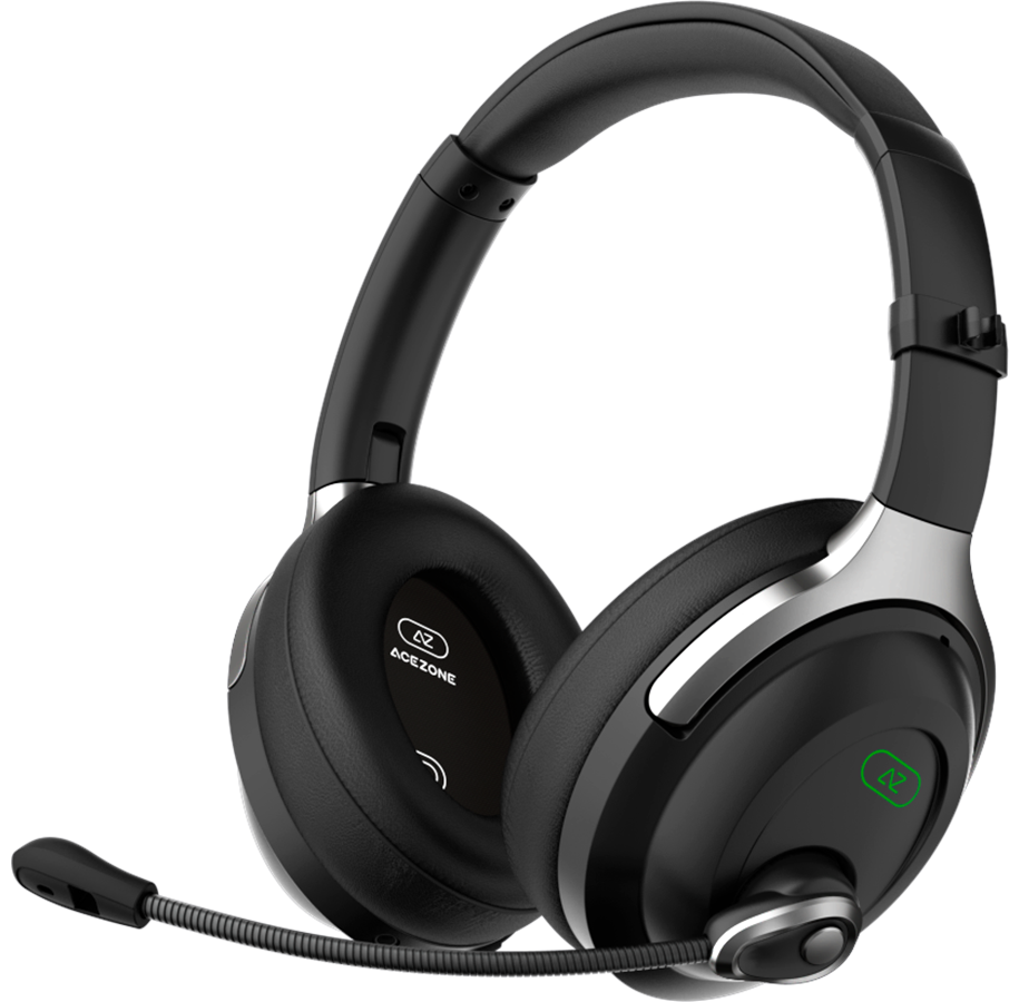 Hovedtelefoner/headset - Acezone A-Spire Wireless 2.4 GHz Hybrid ANC Gaming Headset - HW-03-B