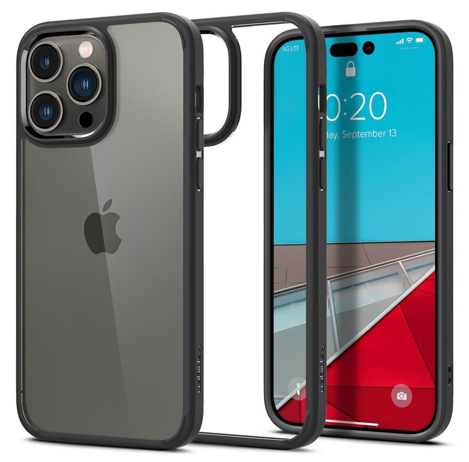 Mobil - Covers & Cases - Spigen Ultra Hybrid - matte black - iPhone 14 Pro - ACS04961