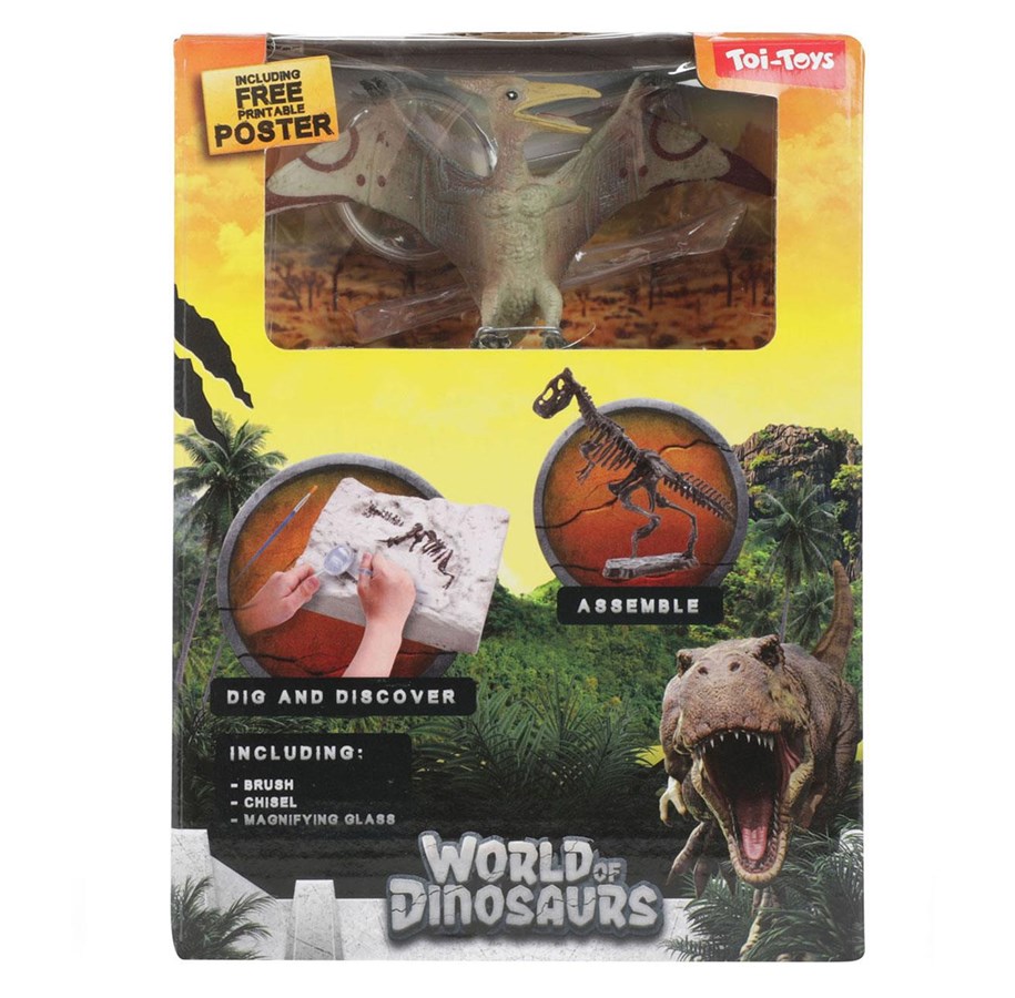 Kreativt Legetøj - World of Dinosaurs Excavation set 'dino fossil' - 35995Z