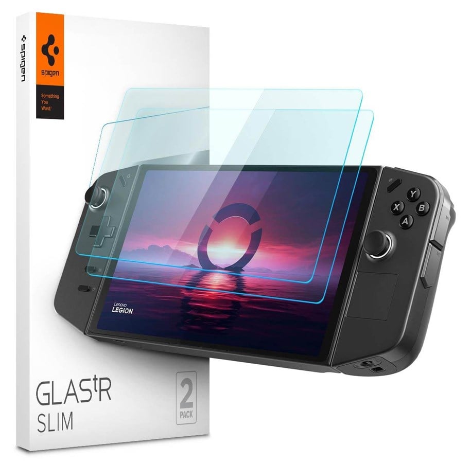 Spil tilbehør - Spigen Glass tR Slim 2 Pack - Lenovo Legion Go - Miscellaneous Tilbehør til spillekonsol - AGL07413