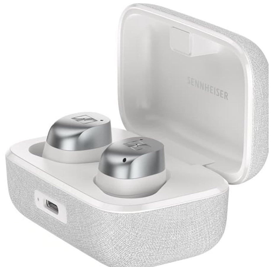 Hovedtelefoner/headset - Sennheiser MOMENTUM True Wireless 4 - Silver *DEMO* - 700366