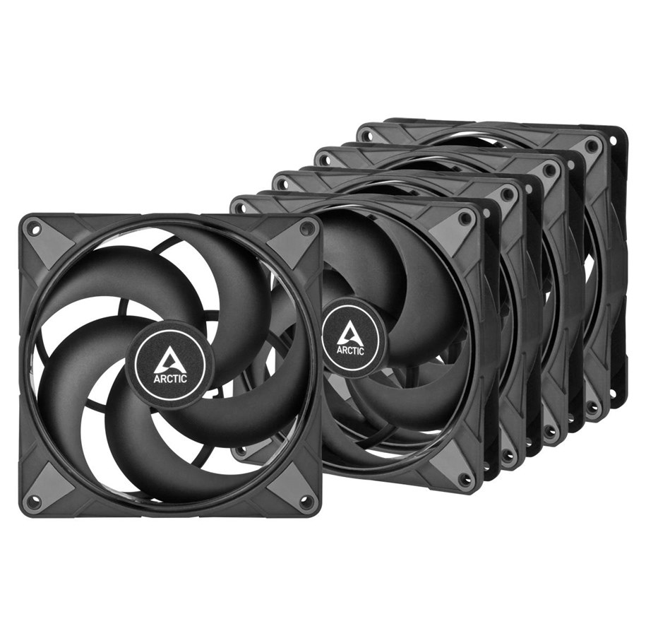 Kabinet Køler - Arctic P14 Max (Black) - 5 Pack - Kabinet køler - 140mm - Sort - ACFAN00290A