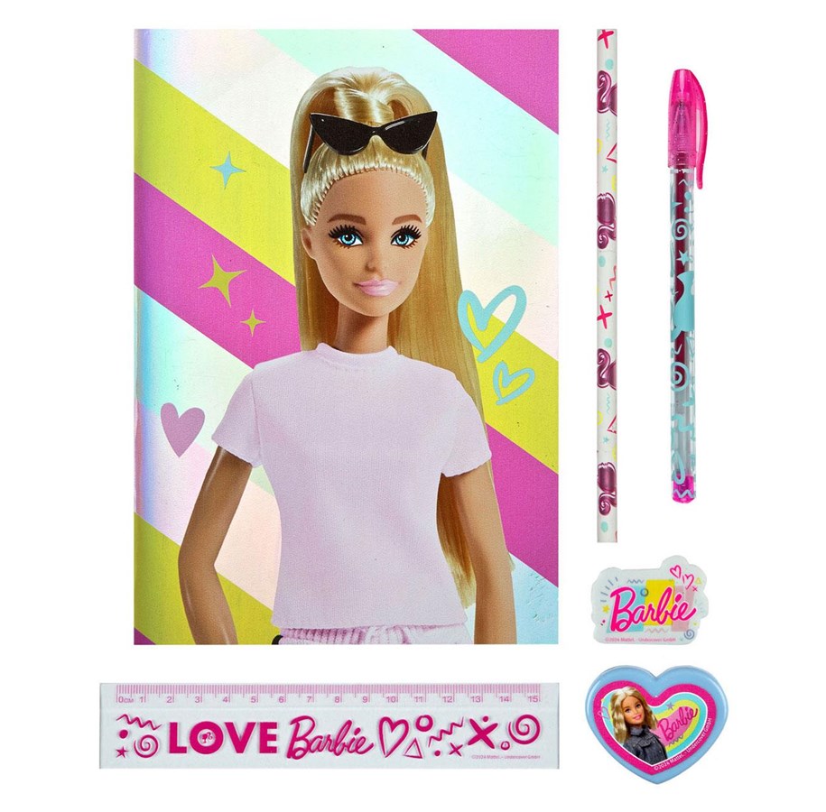 Undercover Notebook Set Barbie 7 pcs. | Billig