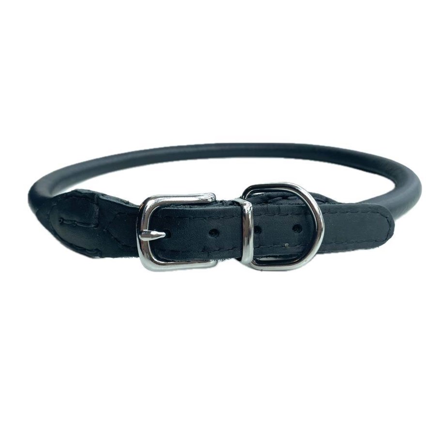 Hunde - Timely PARIS Halsbånd Sort 8 mm. / 40 cm. - T67840B