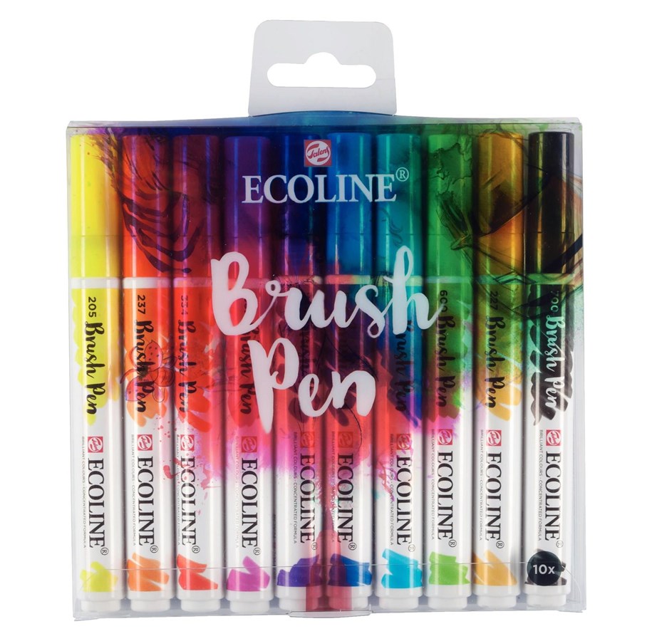 Kreativt Legetøj - Talens Ecoline Brush Pen 10 pcs. - 11509007