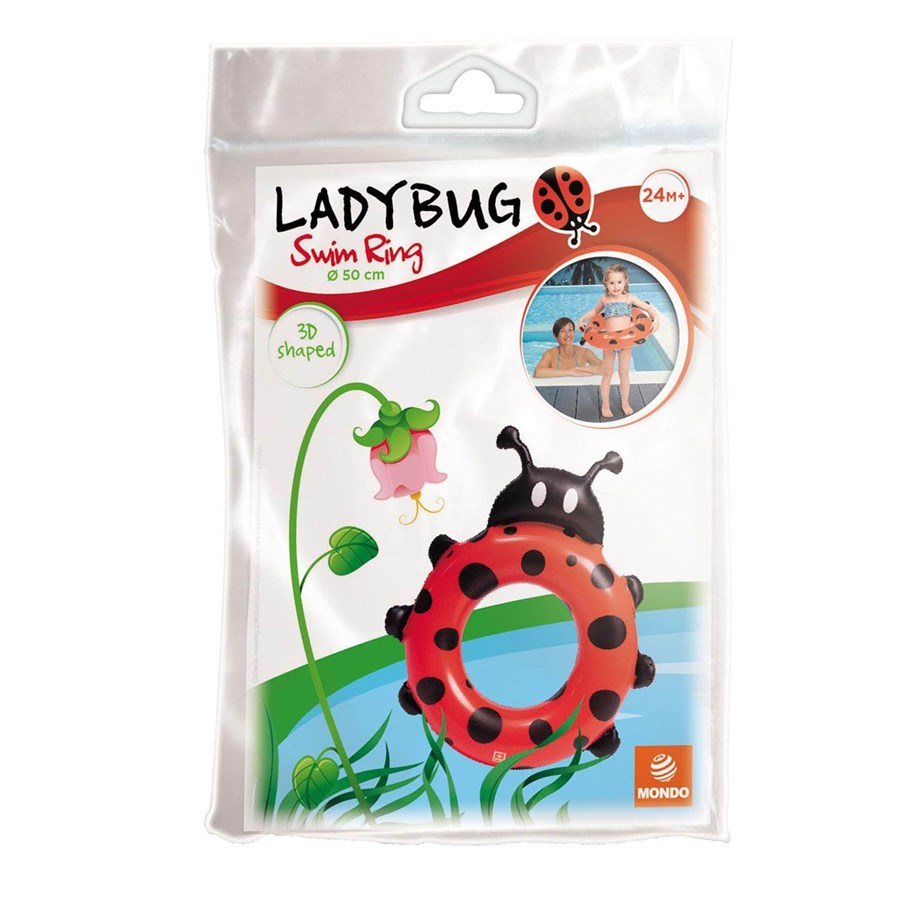 Vandleg - Mondo Swimming Ring Ladybug 50cm - 16831