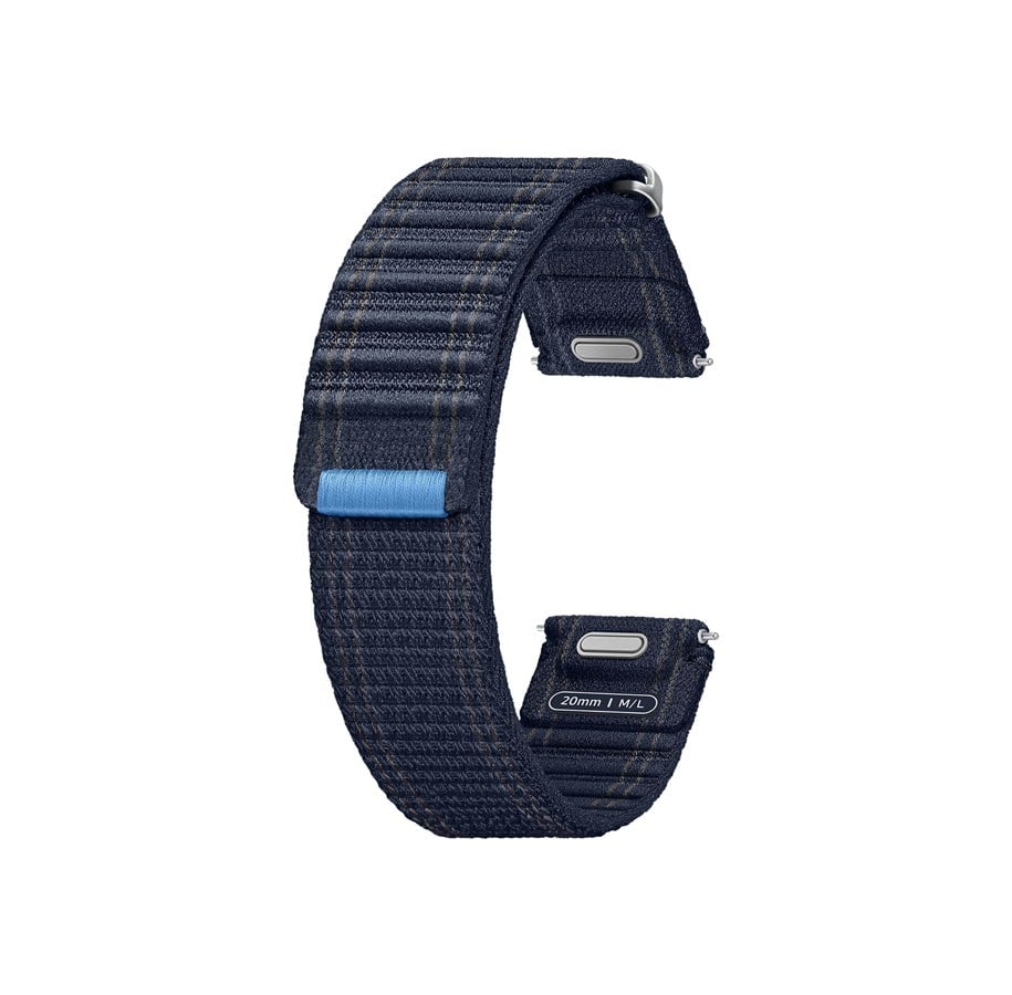 Smartwatch - Tilbehør - Samsung Galaxy Watch7 Fabric Band (M/L) - Navy - ET-SVL31LNEGEU