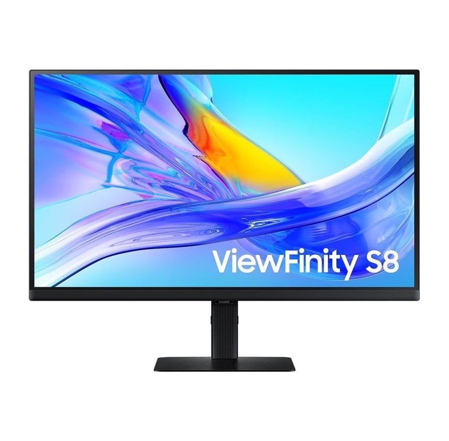 Skærm - 27" Samsung ViewFinity S8 S27D800UAU - 3840x2160 (4K) - 60Hz - IPS - 90W USB-C - KVM switch - LS27D800UAUXEN