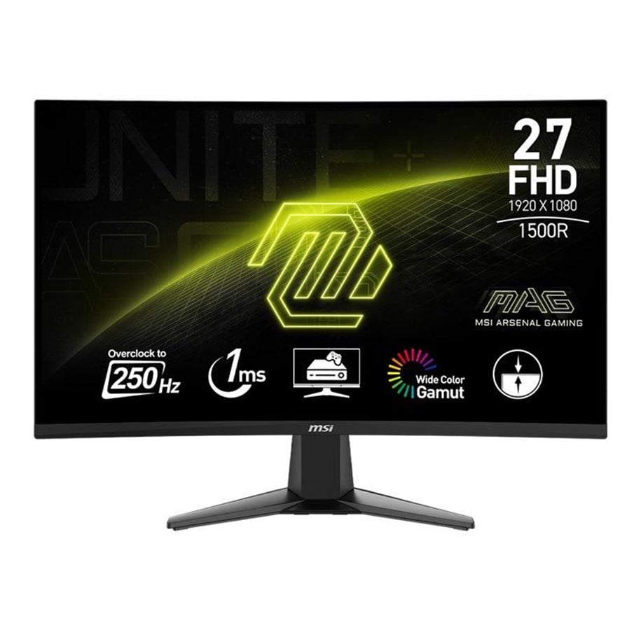 Skærm - 27" MSI MAG 27C6X - 1920x1080 (FHD) - 250Hz - VA - MAG 27C6X