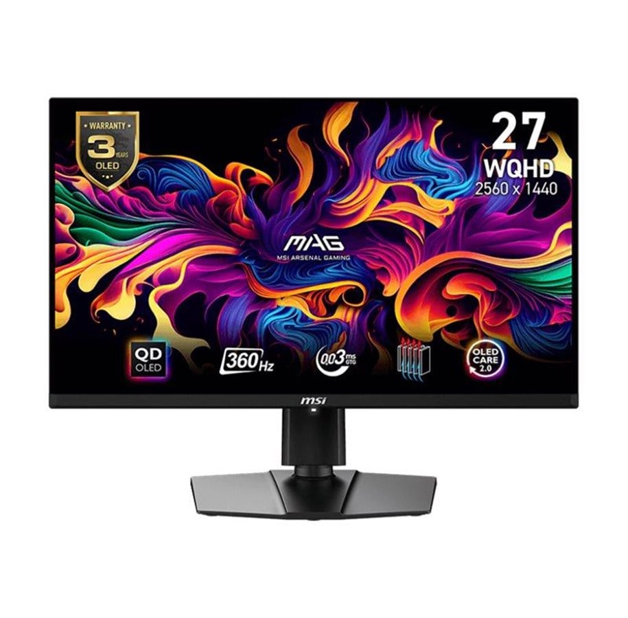 Skærm - 26.5" MSI MAG 271QPX - 2560x1440 - 360Hz - QD-OLED - MAG 271QPX QD-OLED