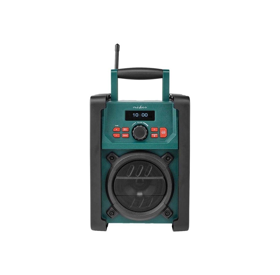 DAB, netværks- og clockradio - Nedis - jobsite DAB radio - Bluetooth - DAB+/FM - Mono - RDDB3100GN