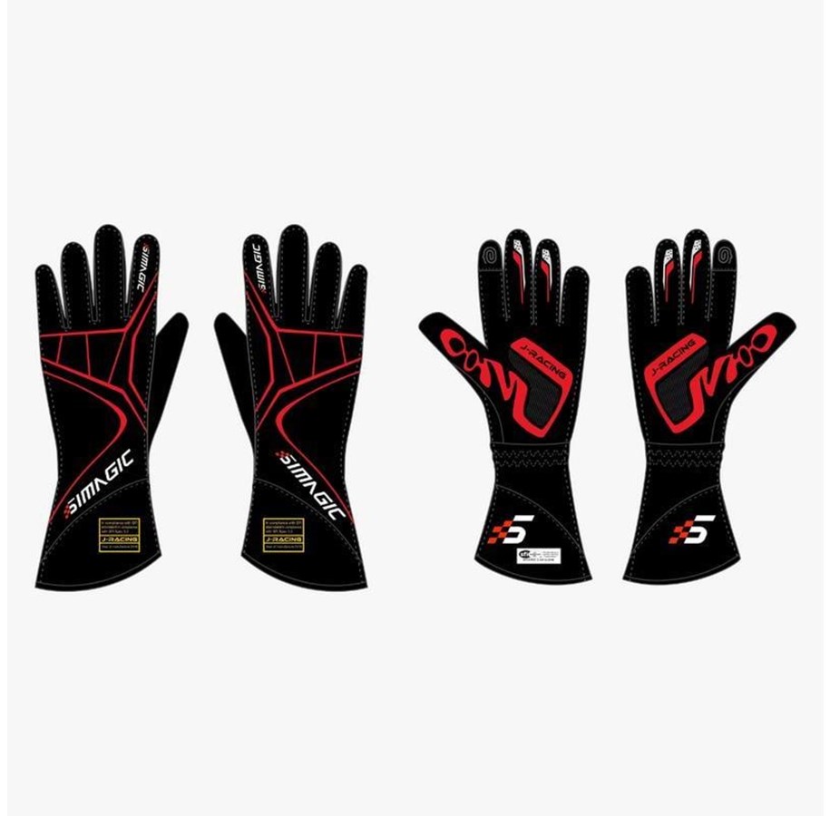 Spil tilbehør - Simagic Racing Gloves - Size: L - Gloves(Outer Seam)-L