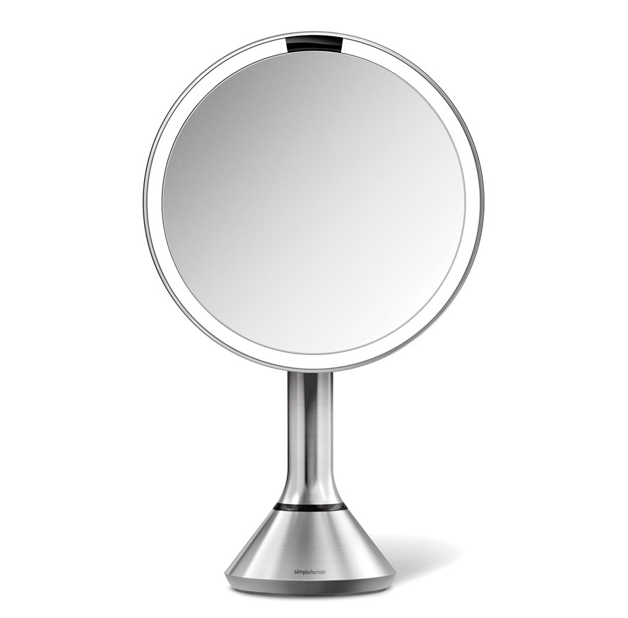 Makeupspejl - Simplehuman Sensor spejl med touch-kontrol lysstyrke og dobbelt lysindstilling, børstet - ST3052