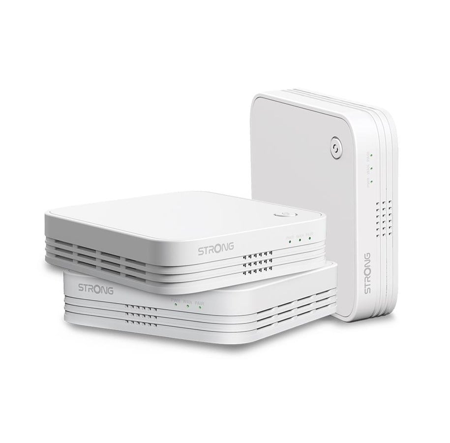 Router & firewall - Strong ATRIA Wi-FI Mesh Home Kit 1200v2 (3-pack) - 1200 Mbit/s - Mesh router Wi-Fi 5 - MESHTRI1200EUV2