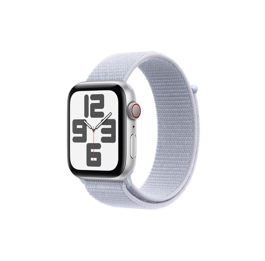 Smartwatch & Sportsur - Apple Watch SE GPS + Cellular 44mm - Silver Aluminium Case with Blue Cloud Sport Loop - MXGR3QN/A