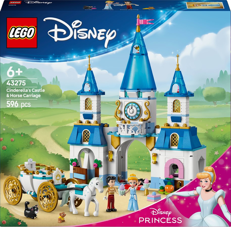 LEGO®  - LEGO Disney 43275 Askepots slot og karet - 43275