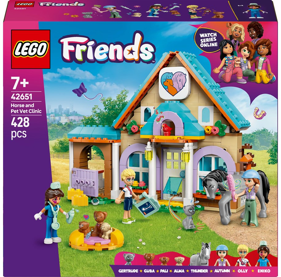 LEGO®  - LEGO Friends 42651 Dyrlægeklinik for heste og kæledyr - 42651