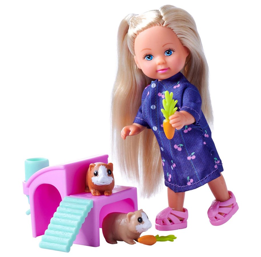 Dukker & Tilbehør - Evi Love Mini Doll with Guinea Pigs - 105733636