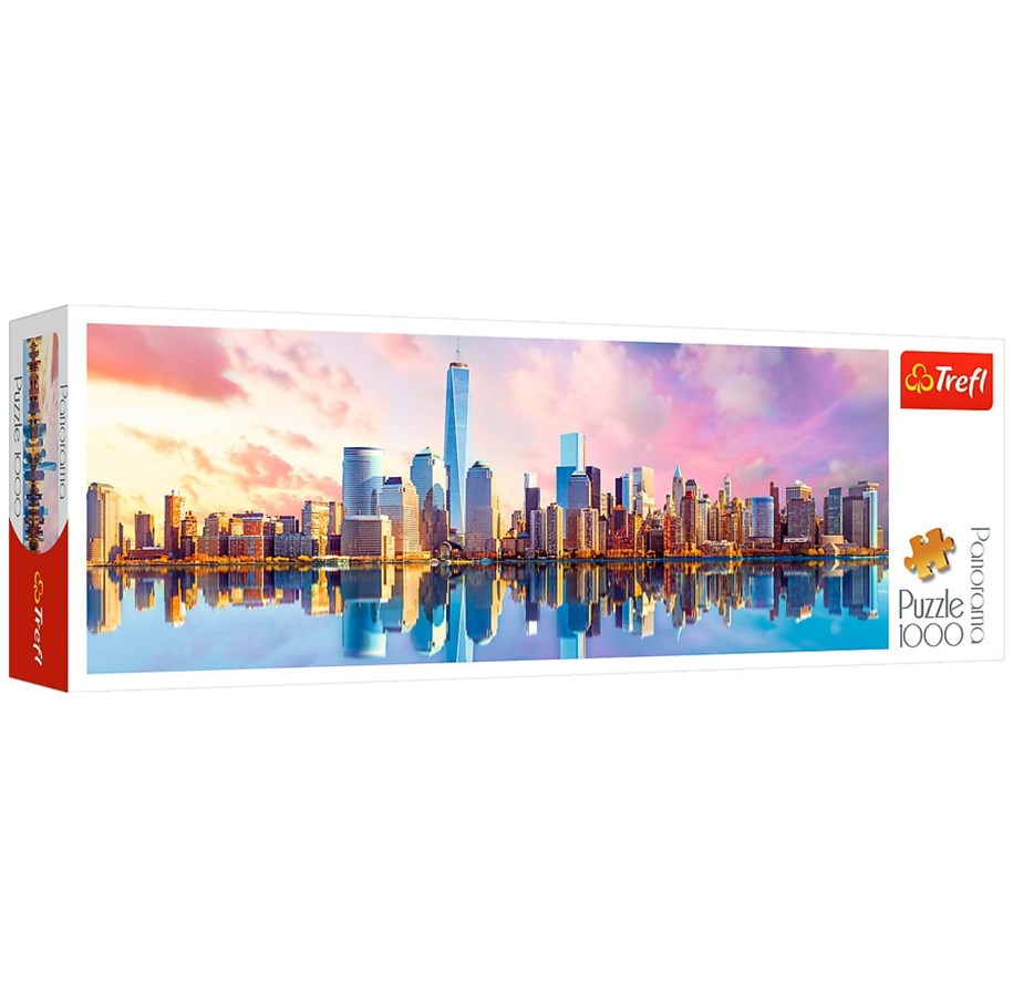 Puslespil - Trefl Puzzle - Panorama - Manhattan (1000 pieces) Floor - TFL29033