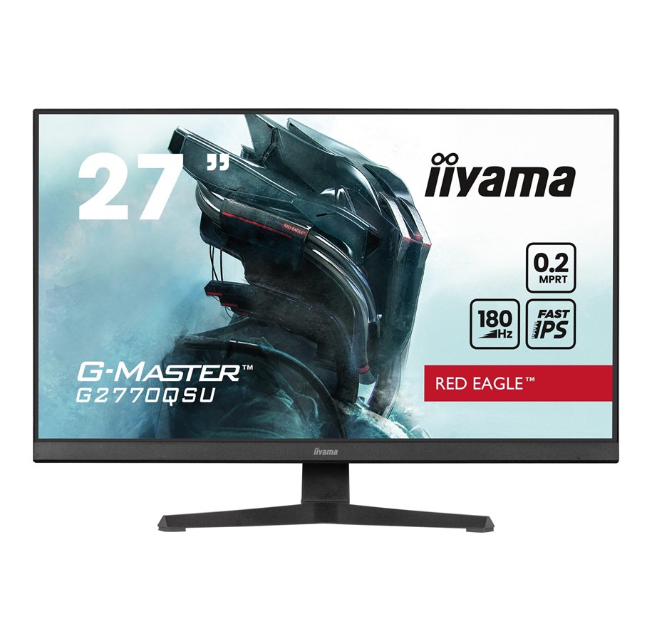 Skærm - 27" iiyama G-MASTER Red Eagle G2770QSU-B6 - 2560x1440 - 180Hz - Fast IPS - G2770QSU-B6