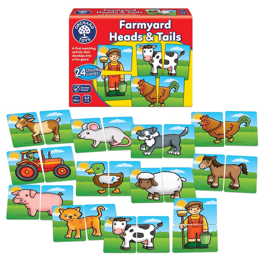 Brætspil - Orchard Farmyard Heads And Tails - 600018