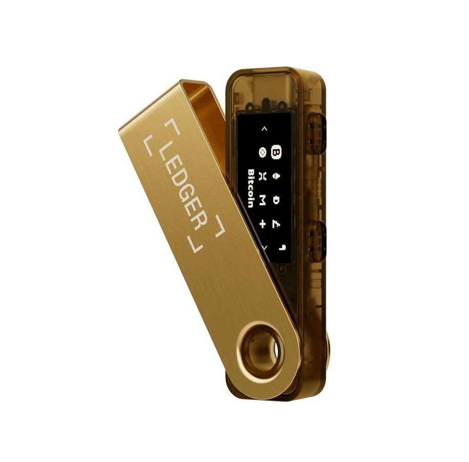 Mobil - Andet Tilbehør - Ledger Nano S Plus Gold Crypto Hardware Wallet - LEDGERSPLUSG