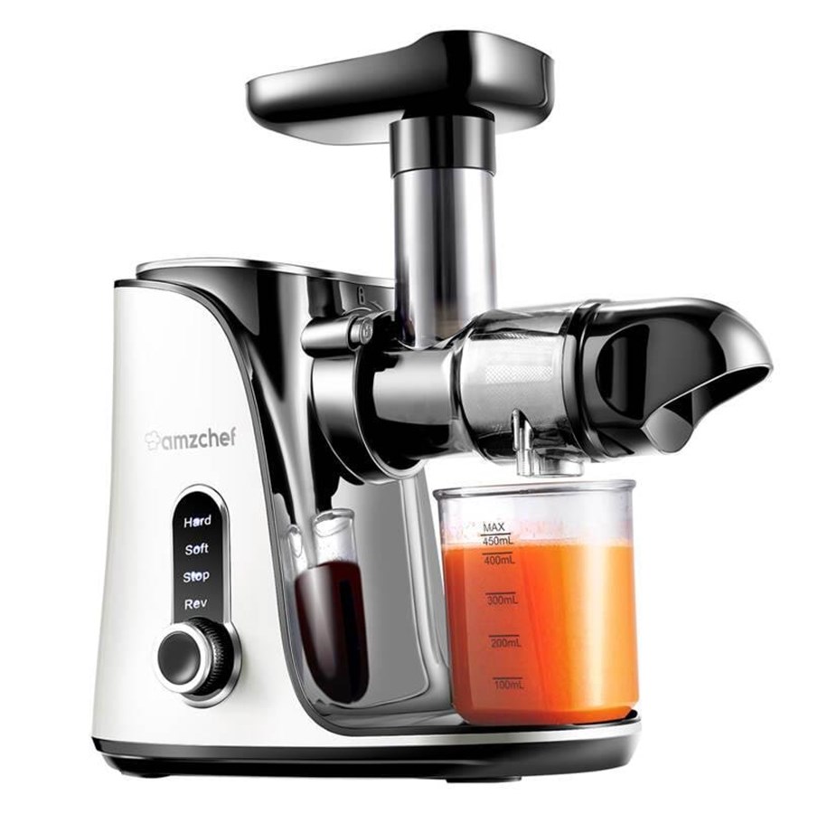 Saftpresser - AMZCHEF GM3001-WT slow speed juicer (white) - GM3001-WT