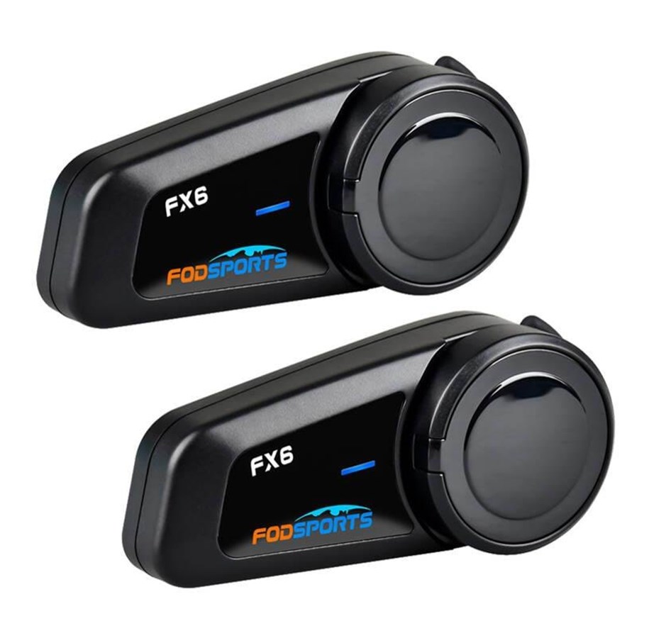 Hovedtelefoner/headset - Fodsports FX6 motorcycle intercom two-pack (black) - FX6 2 pack