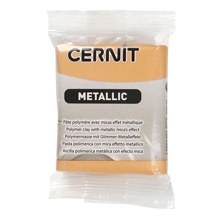 Konstruktionslegetøj - Creativ Company Cernit Modeling Clay Gold 56 grams - 78122