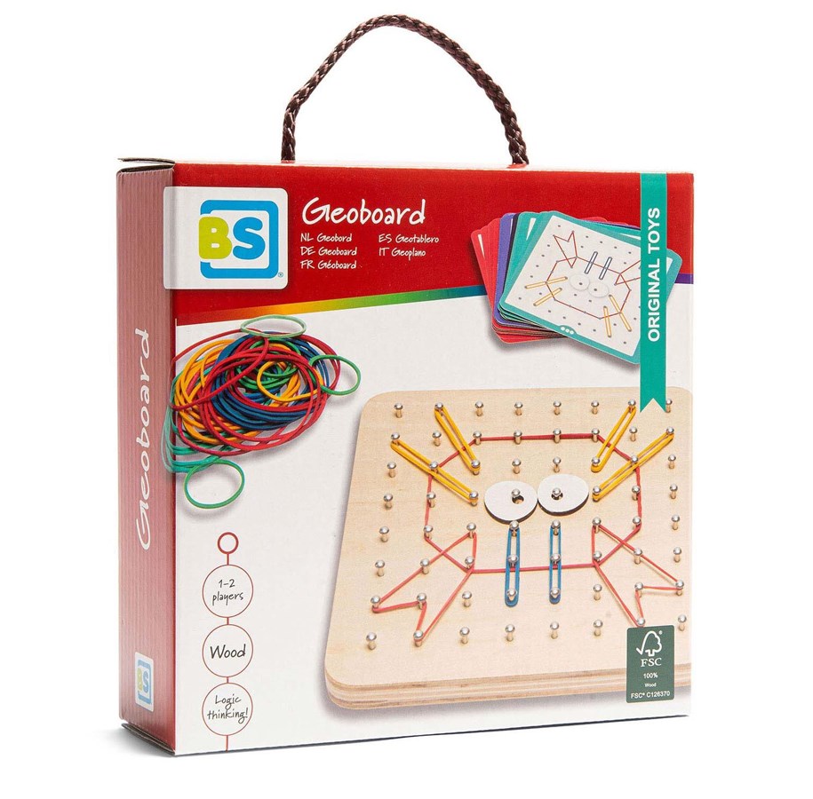 Kreativt Legetøj - BS Toys - Geobord Wood - Child's Play - GA438