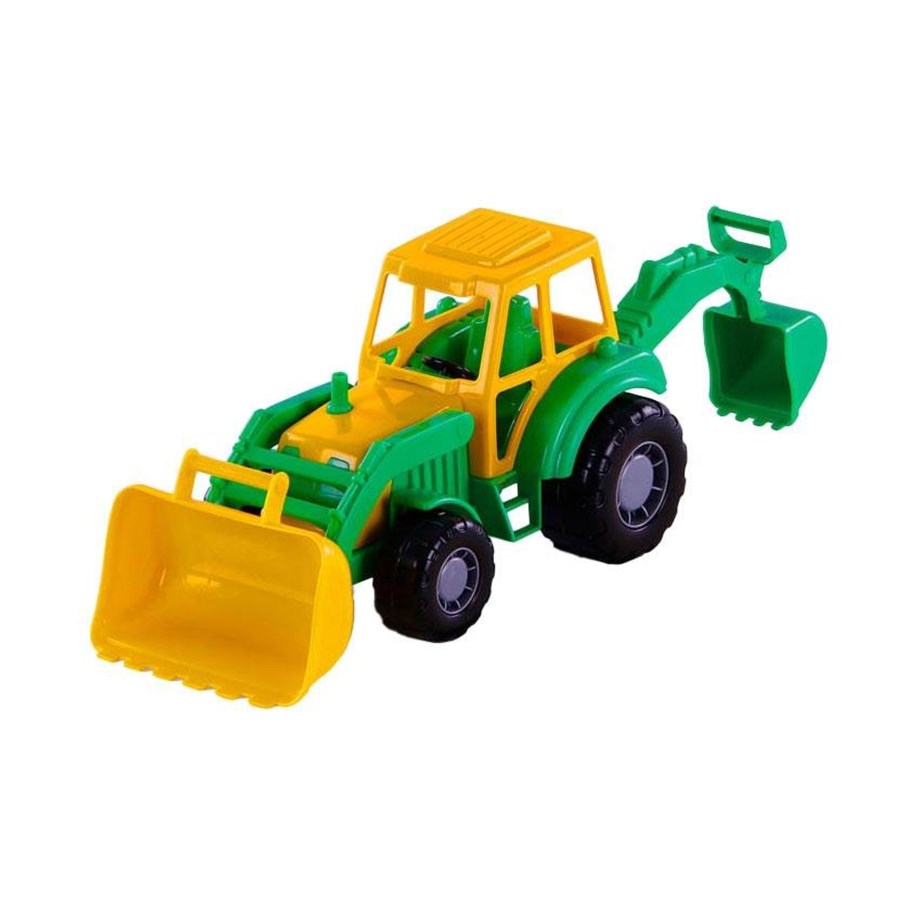 Legetøjsbil - Cavallino Toys - Cavallino Junior Excavator Tractor Green - 3004WD01