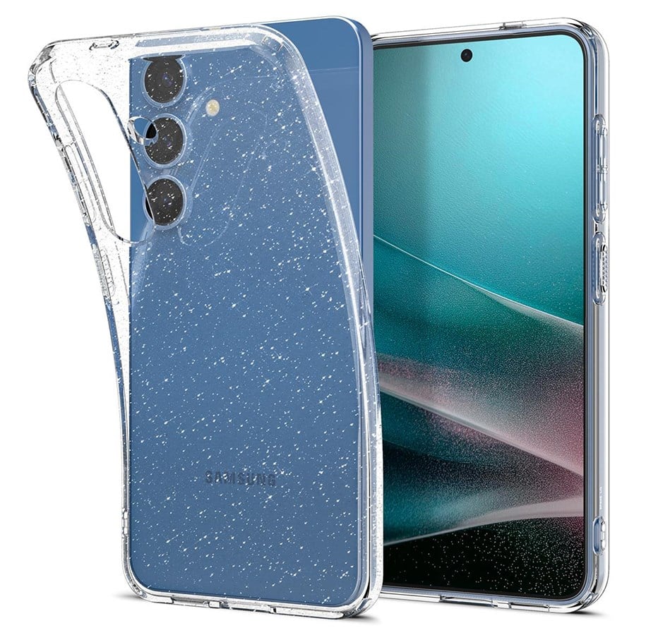 Mobil - Covers & Cases - Spigen Liquid Crystal Glitter - crystal quartz - Samsung Galaxy S25 - ACS08997