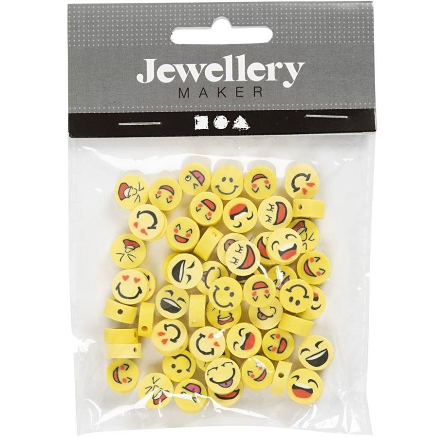Kreativt Legetøj - Creativ Company Figure beads Smiley 60 pcs. - 696090