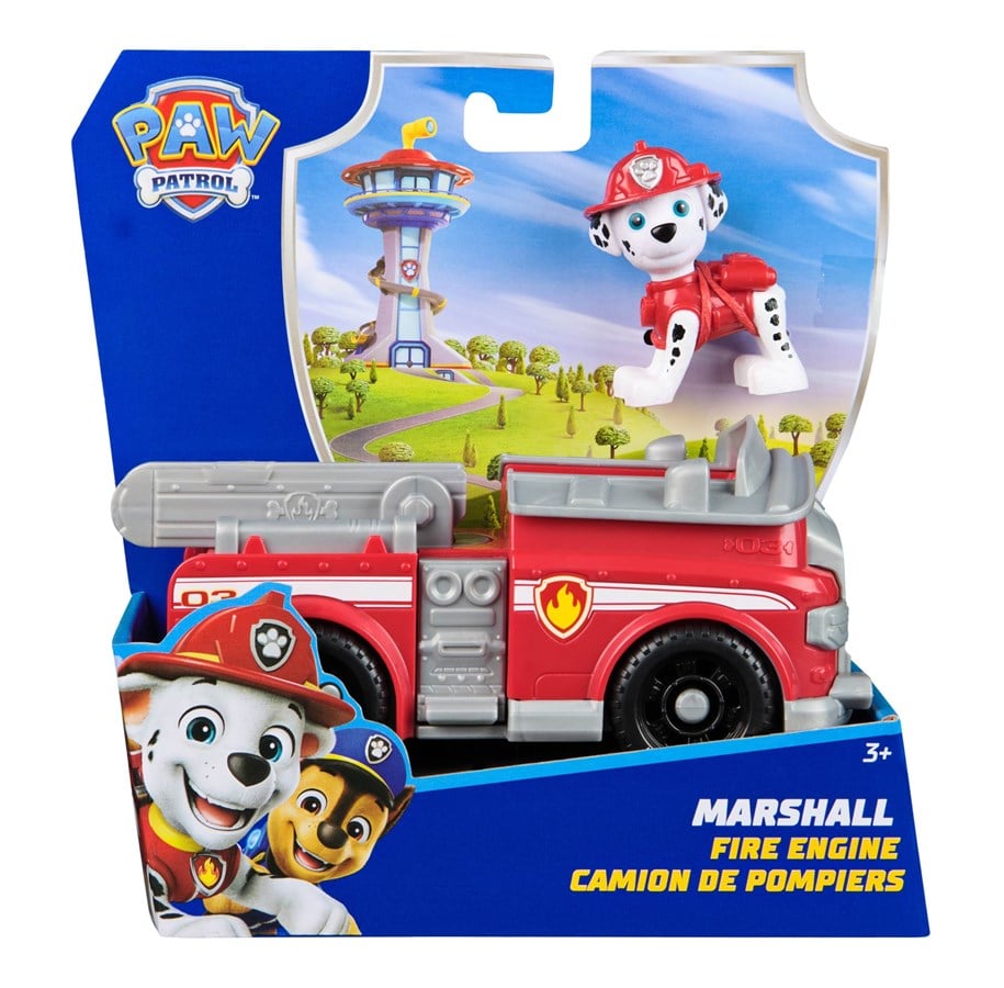 Legetøjsbil - Paw Patrol Basisbil 2.0 - Marshall - 6071209