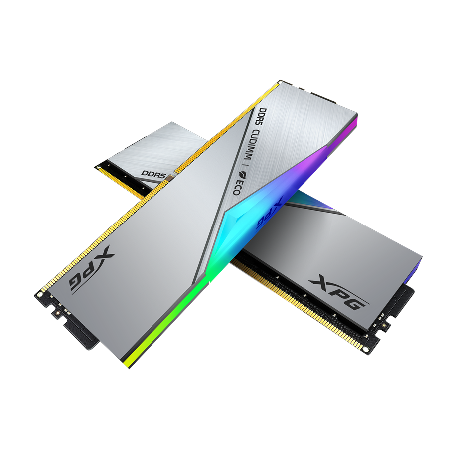 RAM - A-Data XPG Lancer CUDIMM RGB DDR5-9200 - 48GB - CL42 - Dual Channel (2 pcs) - Intel XMP - Sølv med RGB - AX5CU9200C4224G-DCLACRSG