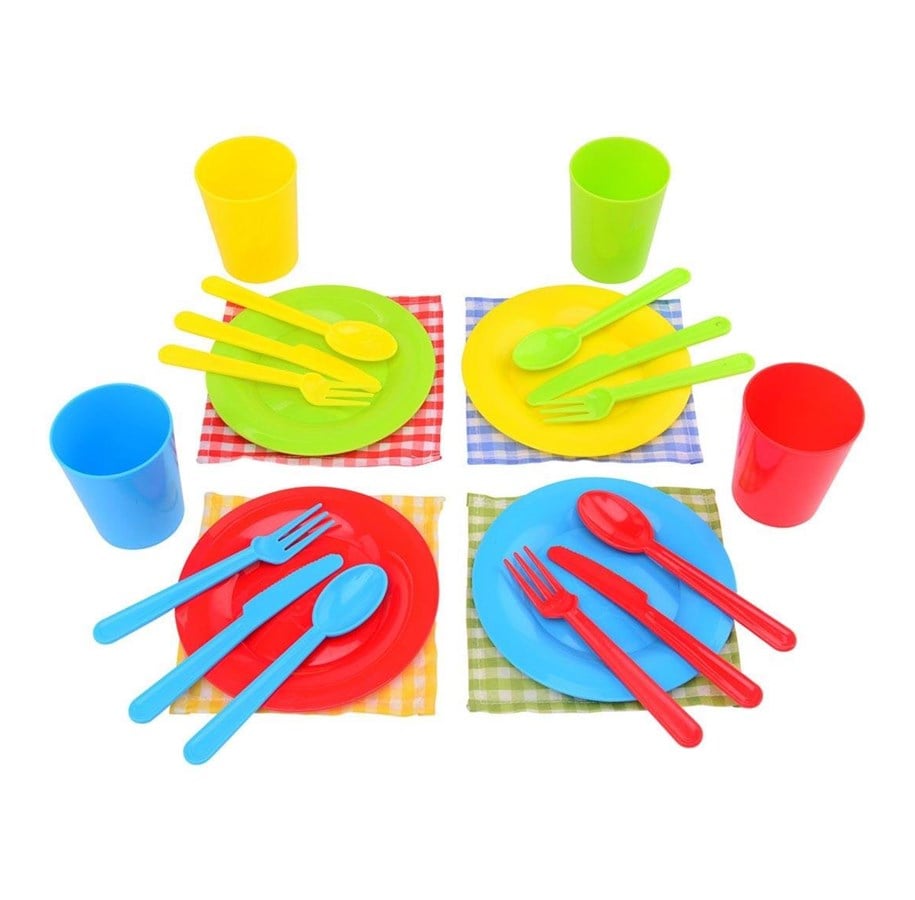 Legekøkken og udstyr - Johntoy - Home & Kitchen Picnic set 24 pieces. - 27683