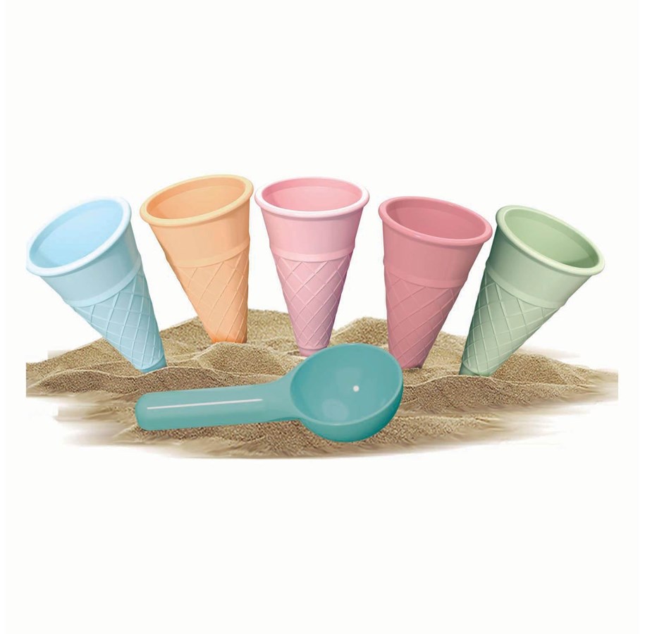 Udendørsleg - Androni Ice Cream Sand Molds with Scoop 6 pcs. - 3405-00BK