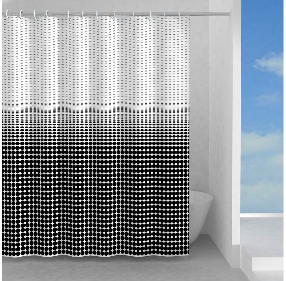 Badeværelsestilbehør - Gedy Badeforhæng Illusion 120x200 cm - 12260