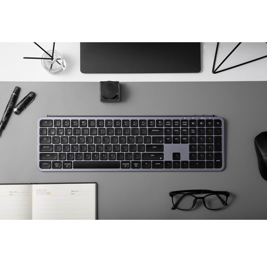 Keychron B6 Pro Ultra-Slim Wireless Keyboard Tri-Mode - Space Grey ...