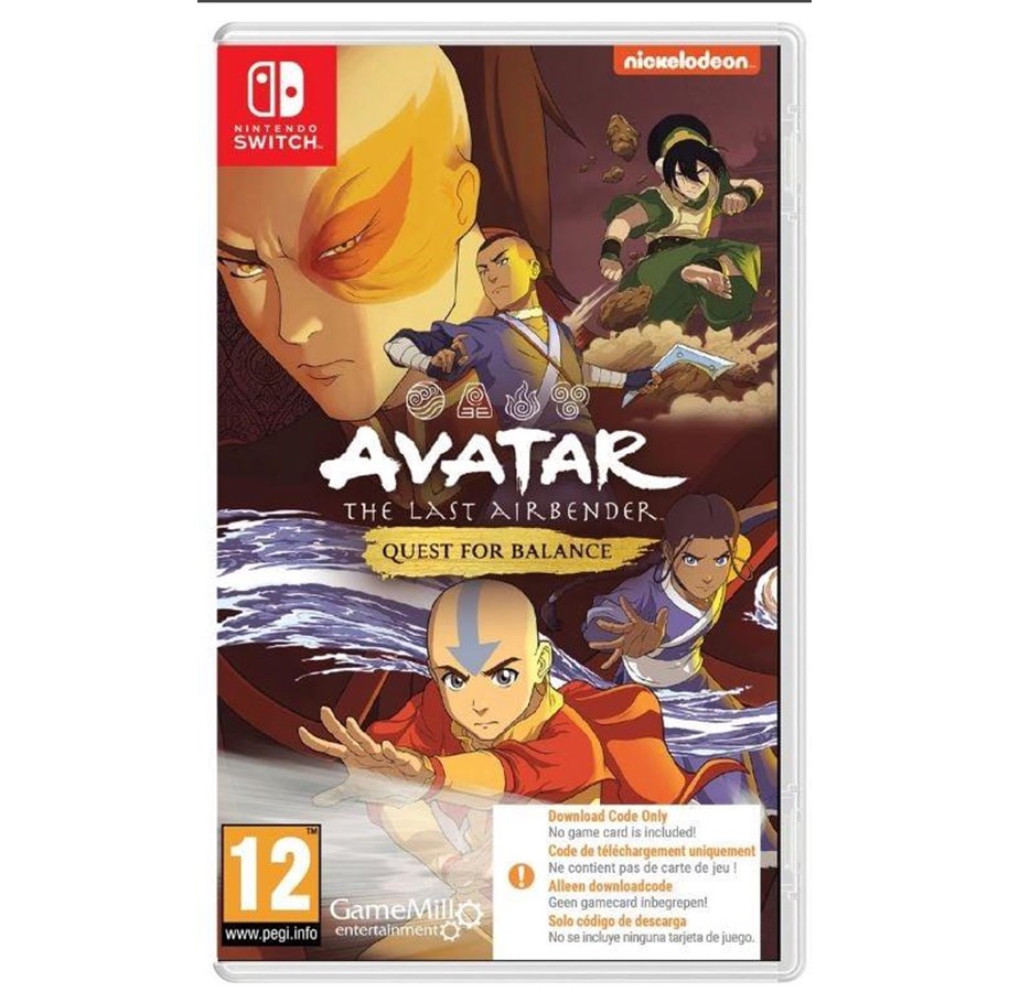 Spil - Avatar: The Last Airbender - Quest for Balance (Code in a Box) - Nintendo Switch - Action - 5060968302429