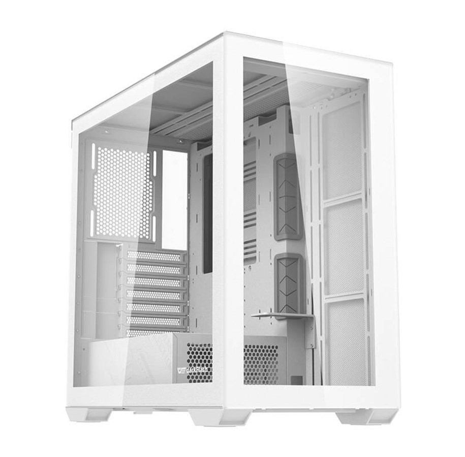 Kabinet - Darkflash Computer Case DLX4000 Glass (White) - Kabinet - Miditower - Hvid - DLX4000 Glass White