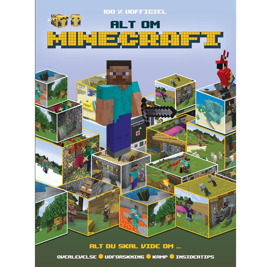 Børnebøger - Alt om Minecraft - Børnebog - Hardcover - 9788775379033