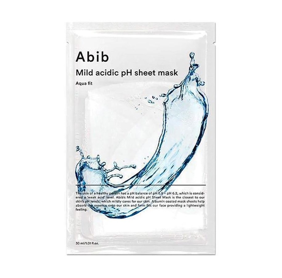 Ansigtspleje - ABIB Mild Acidic pH Sheet Mask Aqua Fit 1 stk./30 ml - 8809030733368