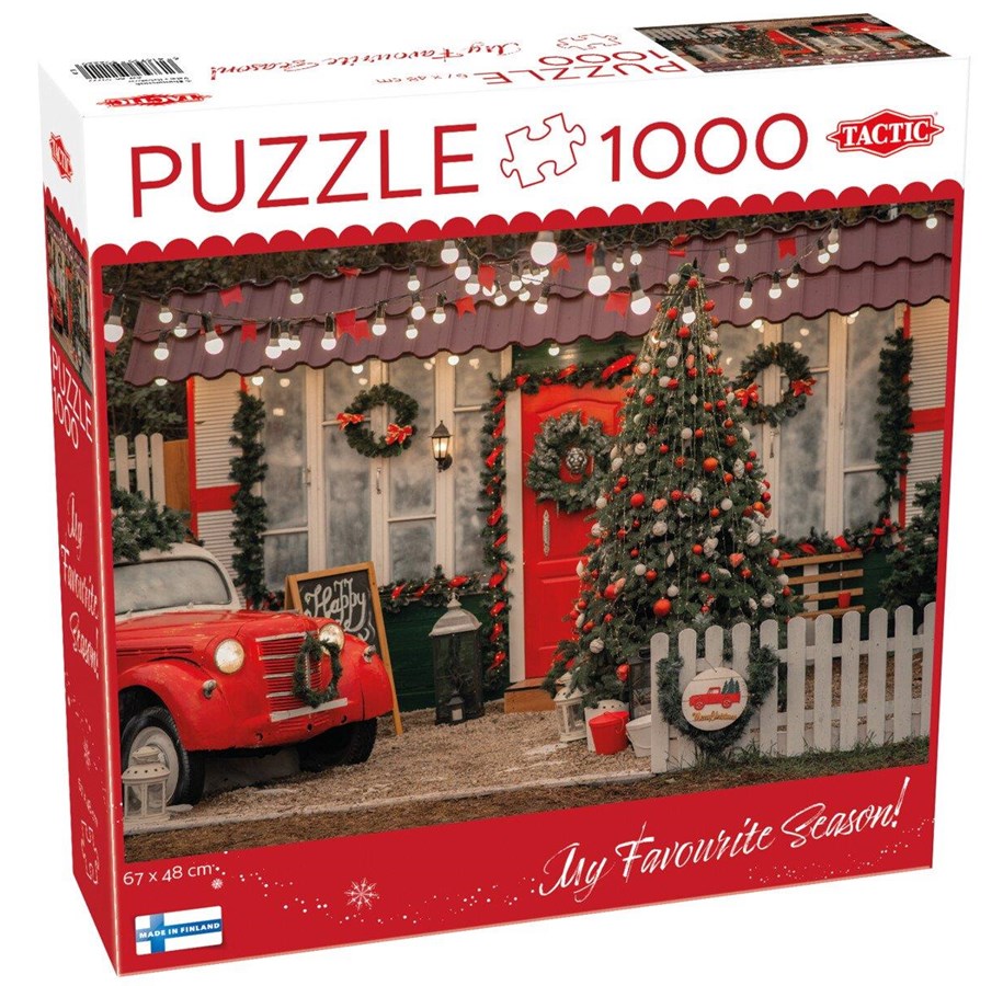 Puslespil - Tactic Christmas porch 1000 pcs puzzle - 59606