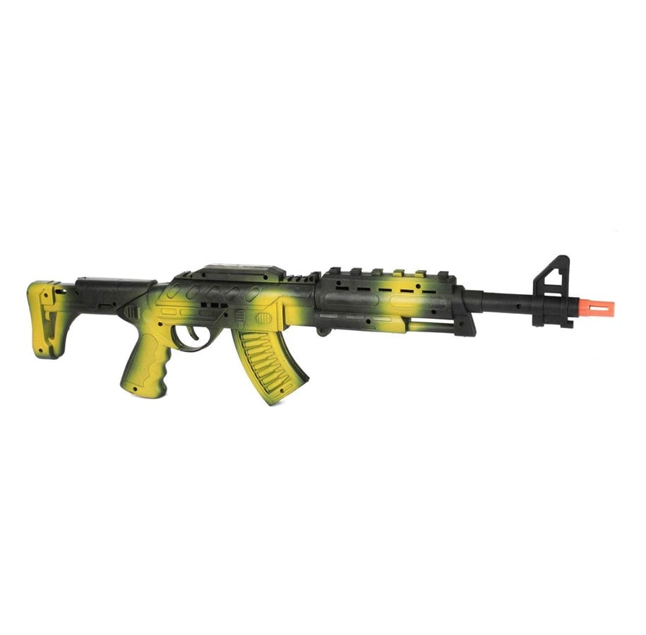 Kreativt Legetøj - Toi-Toys Alfafox Rattle Rifle AK47 Black Green - 32662A