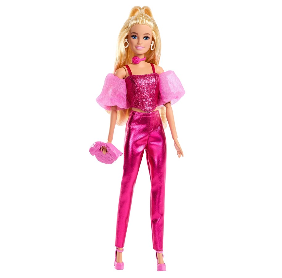 Dukker & Tilbehør - Barbie Deluxe Style Pink Corset Blone Doll - JFP40